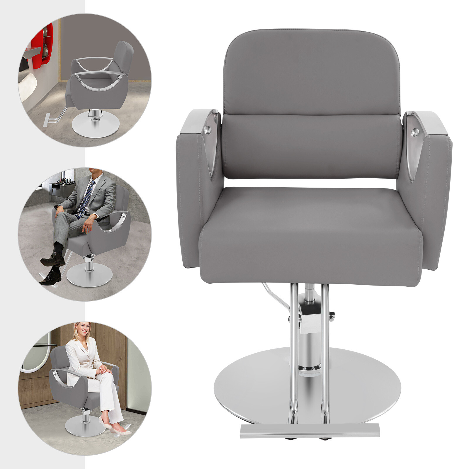 Salon Chairs for Hair Stylist Adjustable Hair Salon Chair Rotating Barber Chair