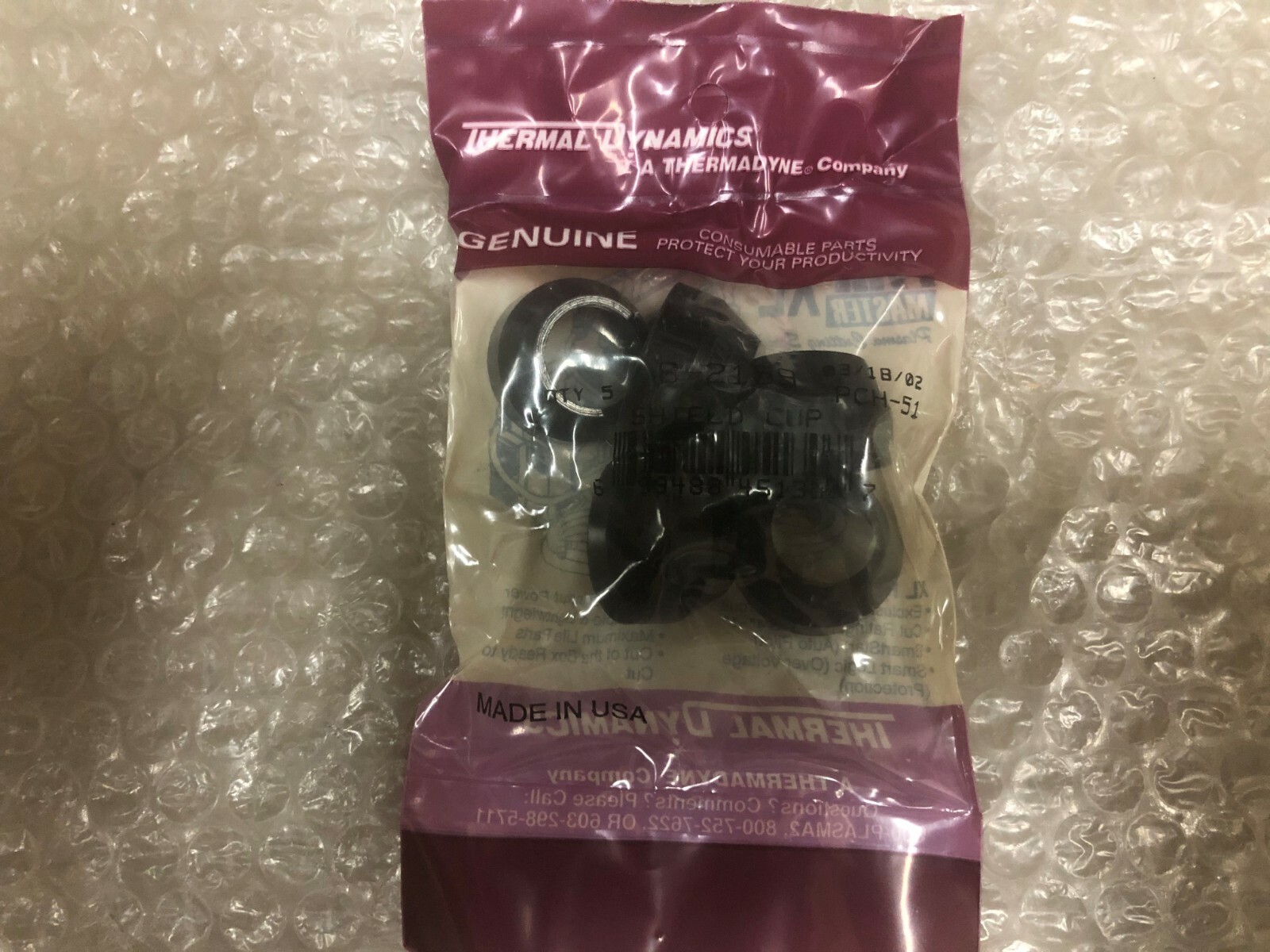Thermal Dynamics Shield Cup 5 each. Part# 8-2159