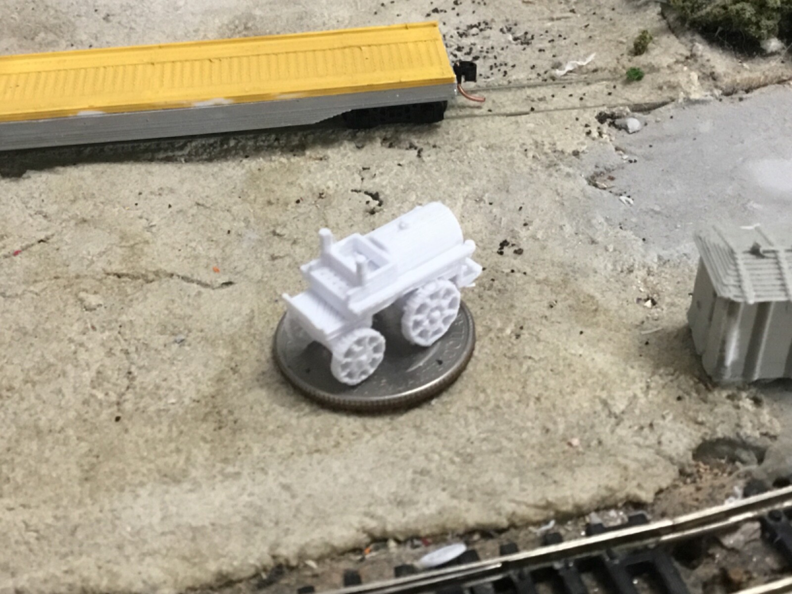 N scale CIRCUS WATER TANK WAGON  3-D PRINT UNPAINTED