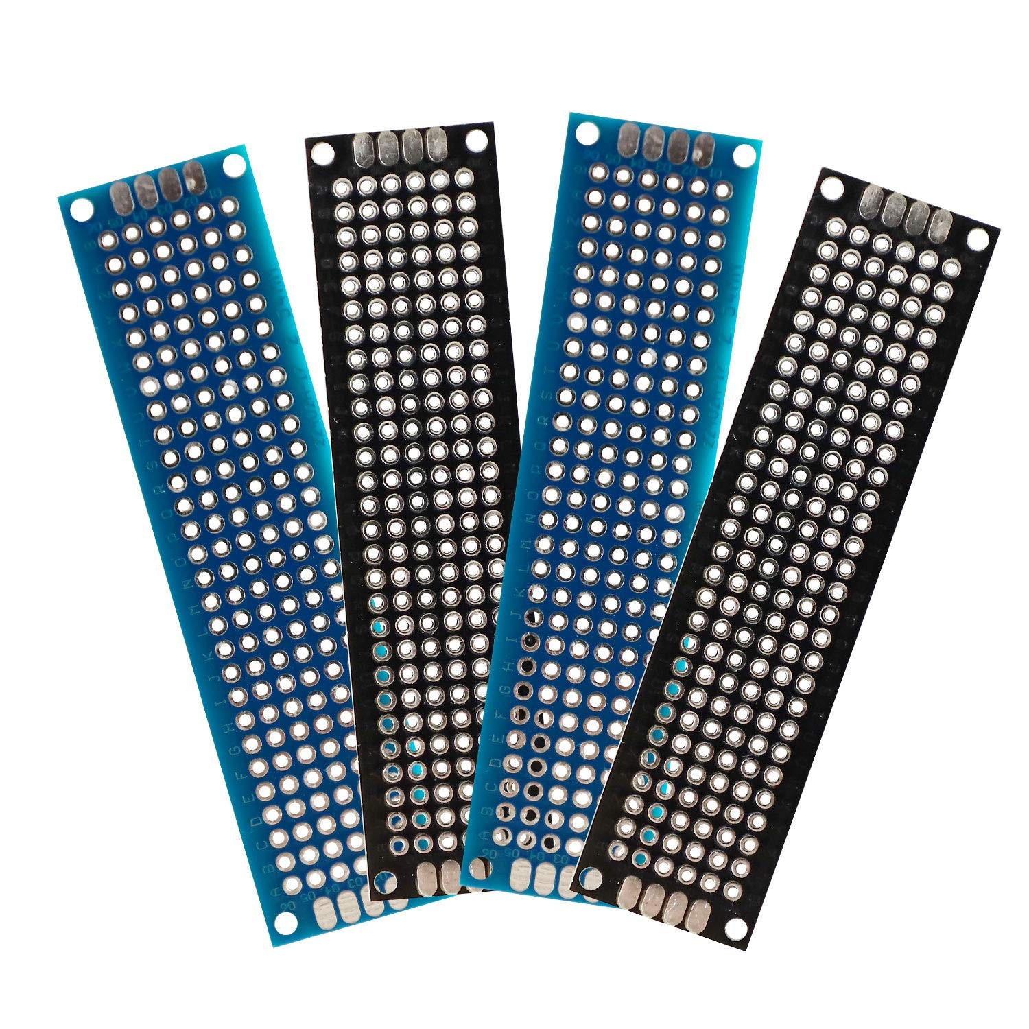 32 PCS 2x8cm Double Sided PCB Board Prototype Kit Soldering 2 Colour Circuit