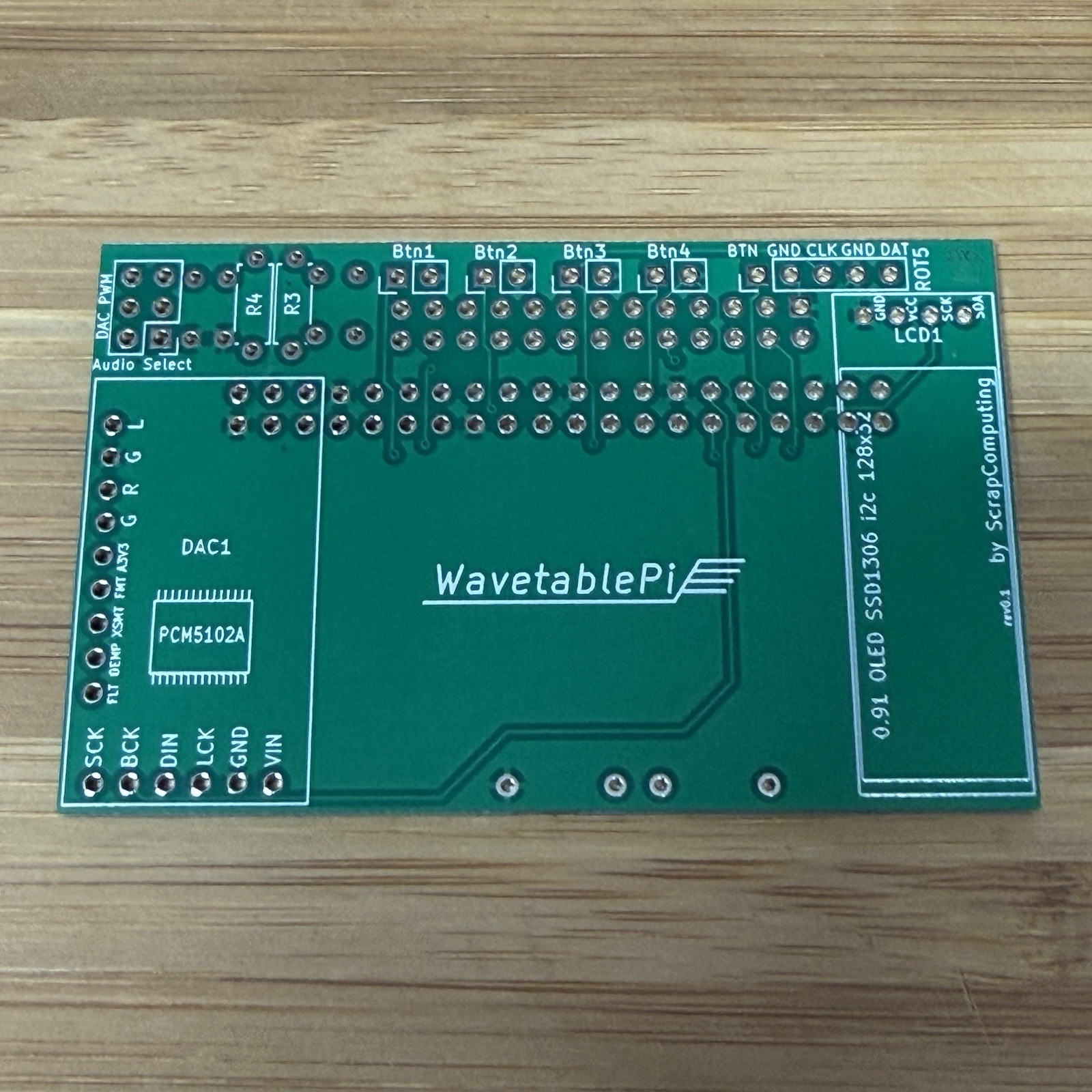 WavetablePi Horizontal DIY Kit – Wavetable Header for Vintage Sound Card NO PI