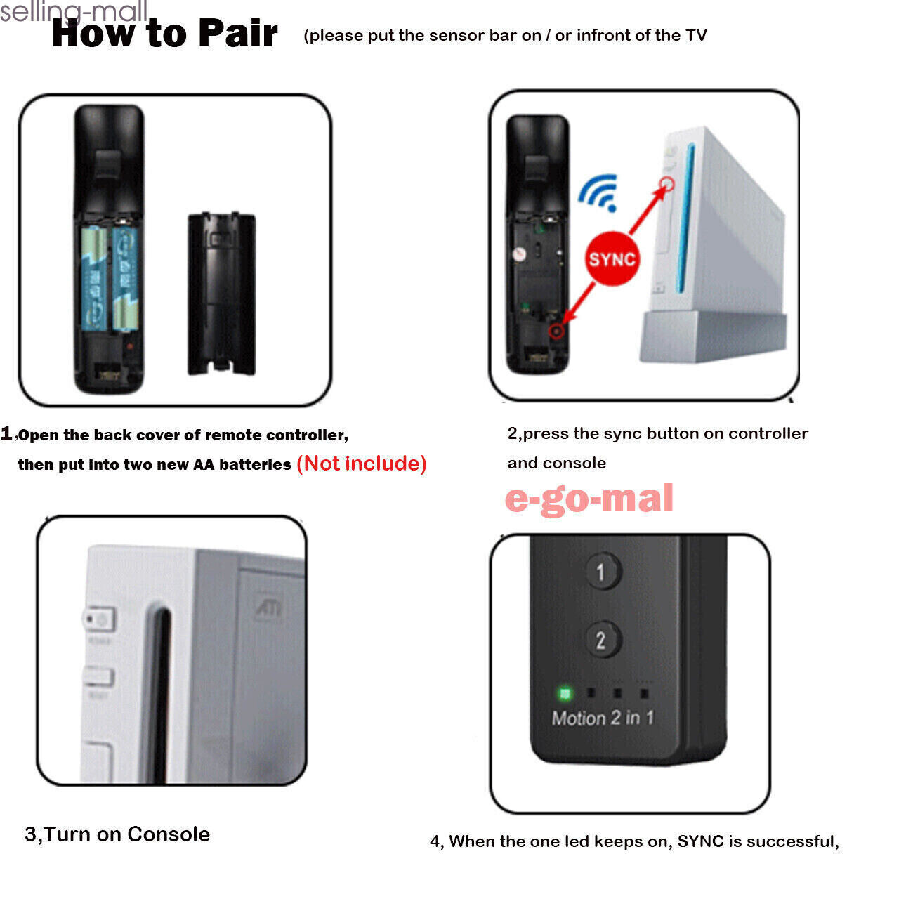 Wireless Wii Remote Nunchuck Controller Motion Plus For Nintendo Wii Wii U