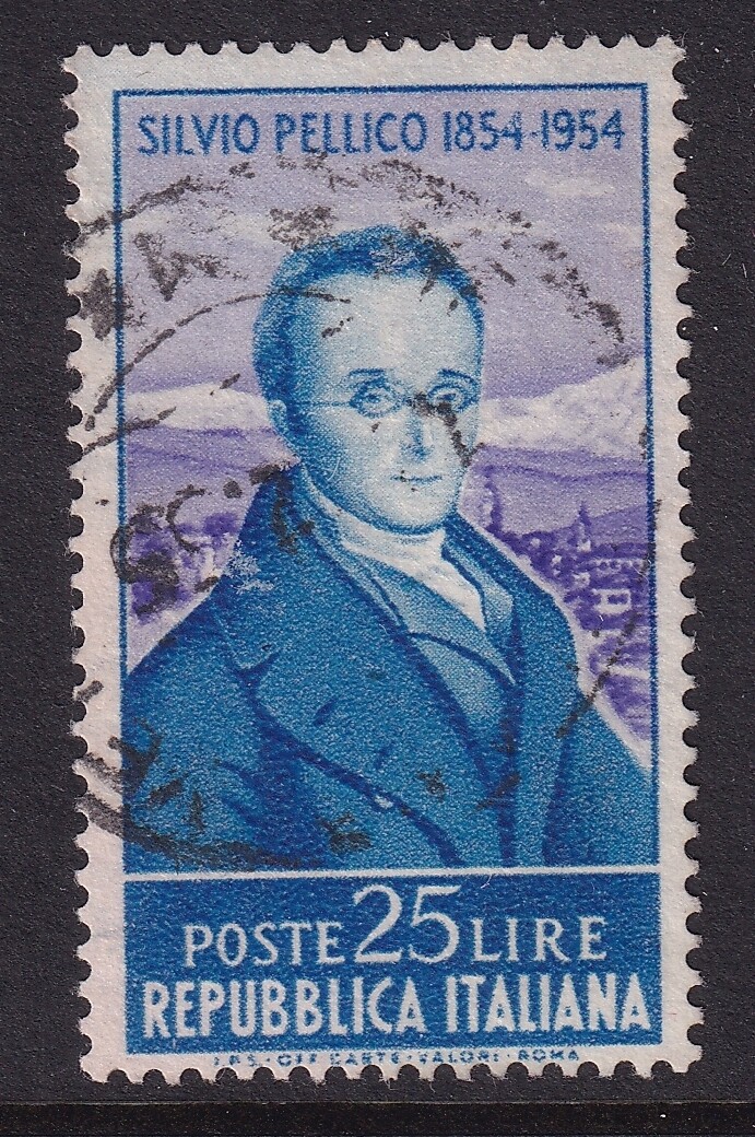 Italy 1955 Death Centenary of Pellico SG 879 used A240