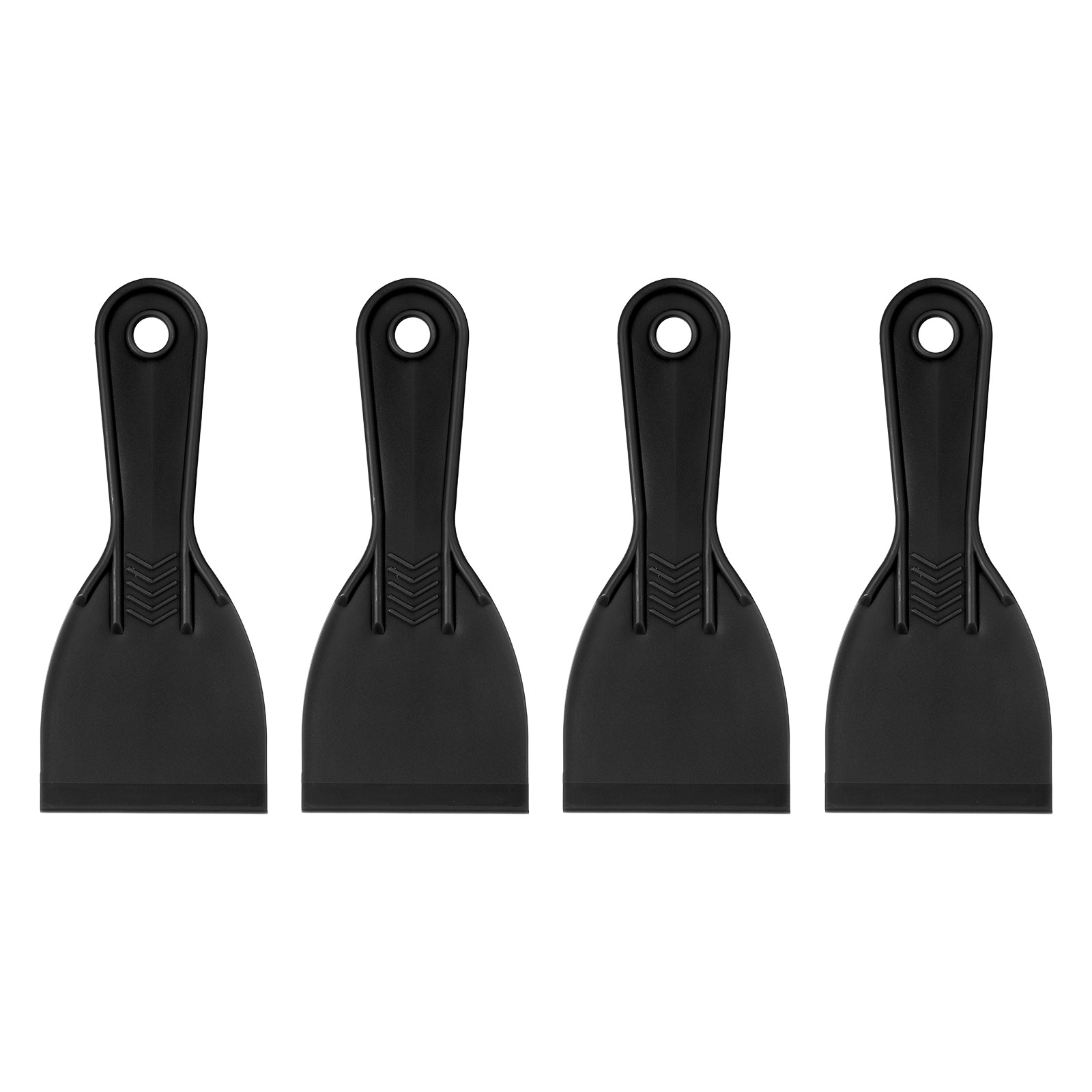 4 Pcs 2.95" Plastic Putty Scraper Flexible Putty Knives for Painting Repairing
