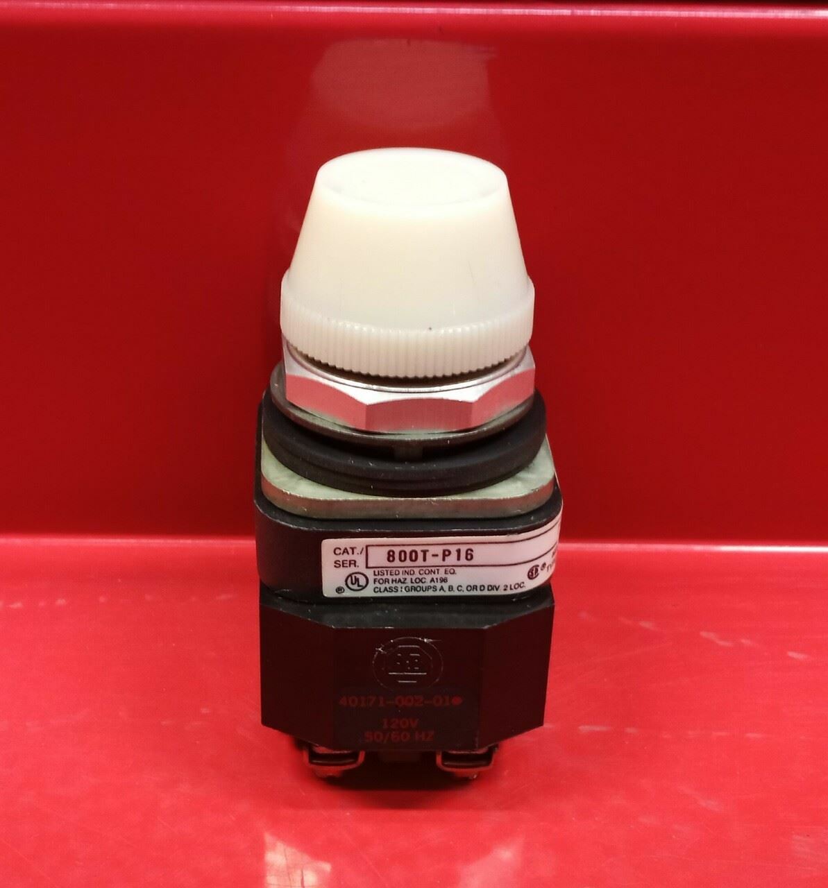 Allen Bradley 800T-P16 White Pilot Light