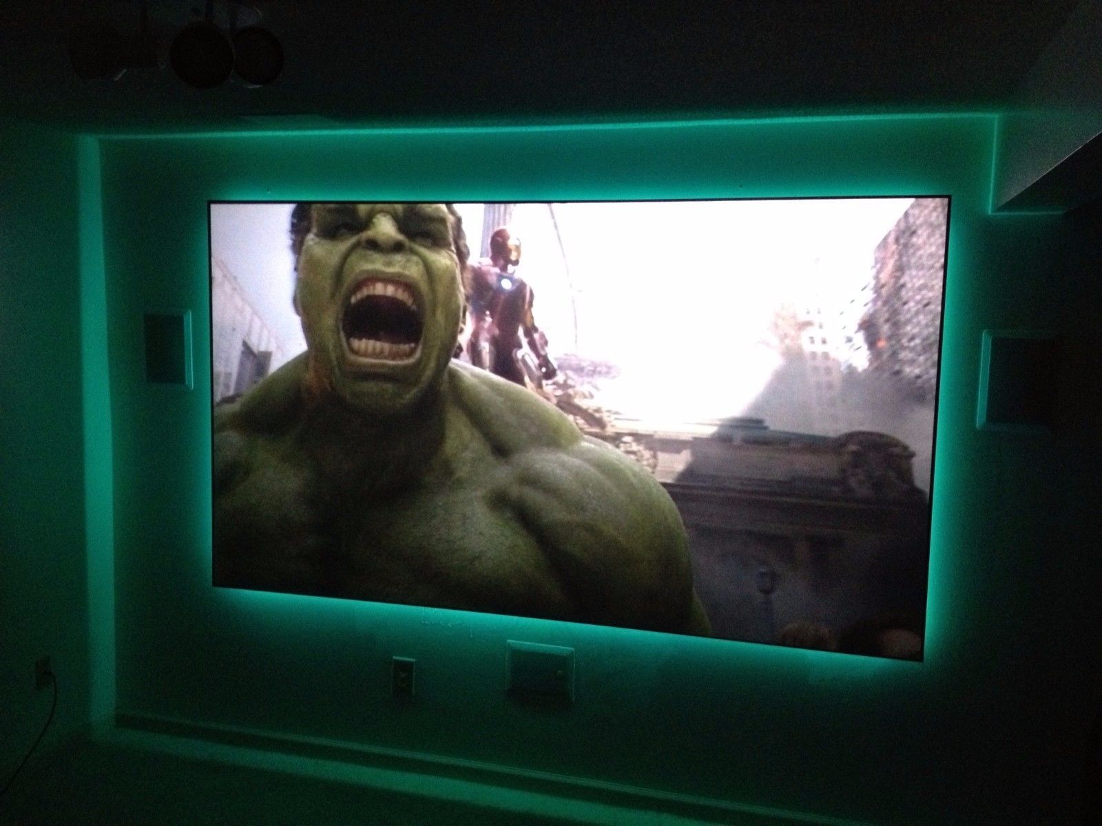 58" X 100" ProScreen's projection screen material (AUTHENTIC) 1.0 gain, 110" USA