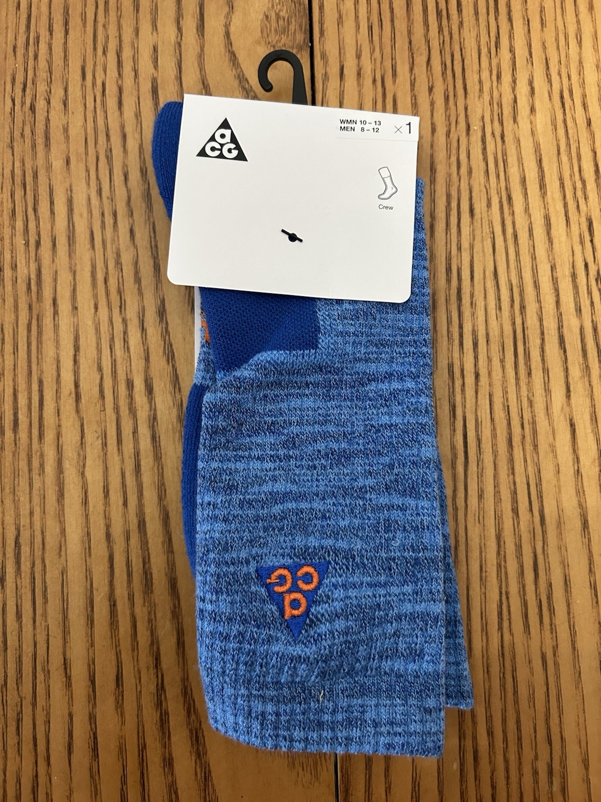 NIKE ACG UNISEX EVERYDAY CUSHIONED CREW SOCKS SIZE LARGE M 8-12/W10-13