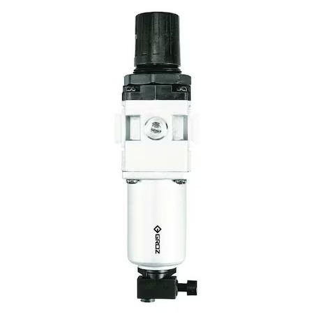 Groz Frc159334-Ms Filter/Regulator, 1/2Innpt, 106Cfm, 215 Psi