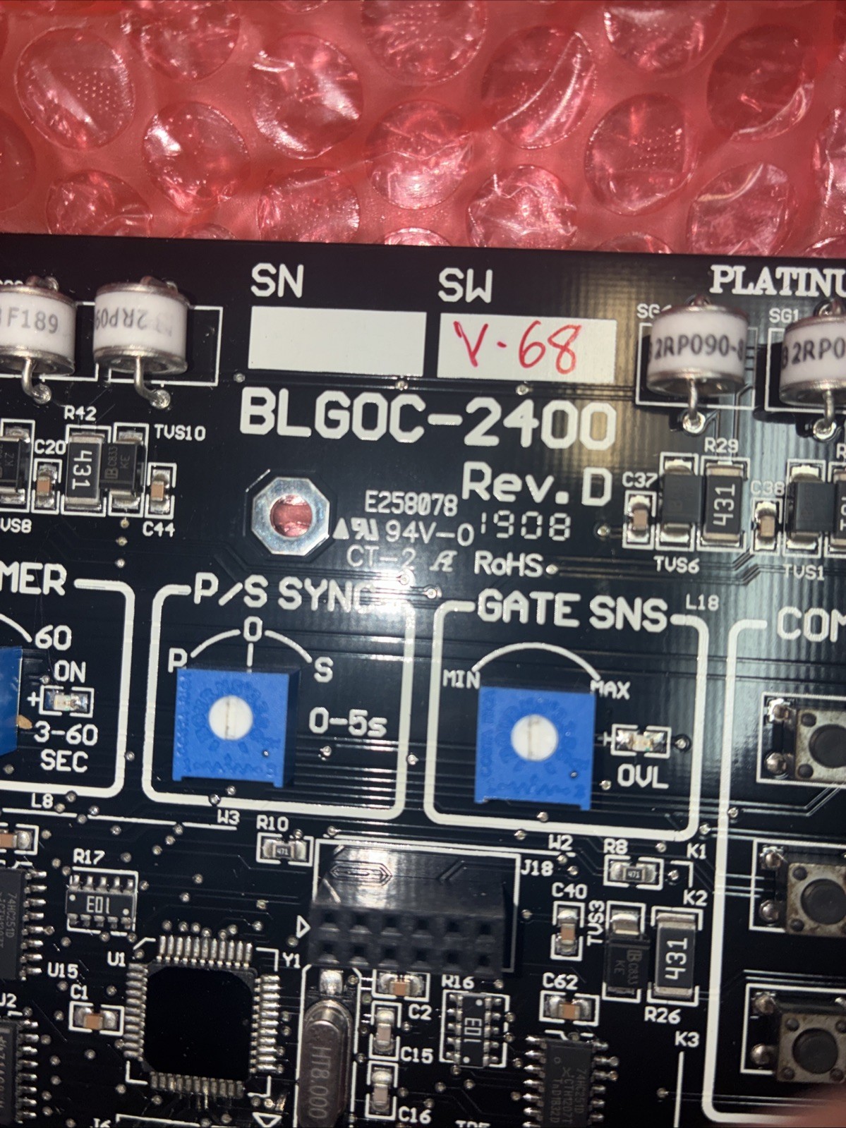 Platinum BLGOC-2400 Circuit Board