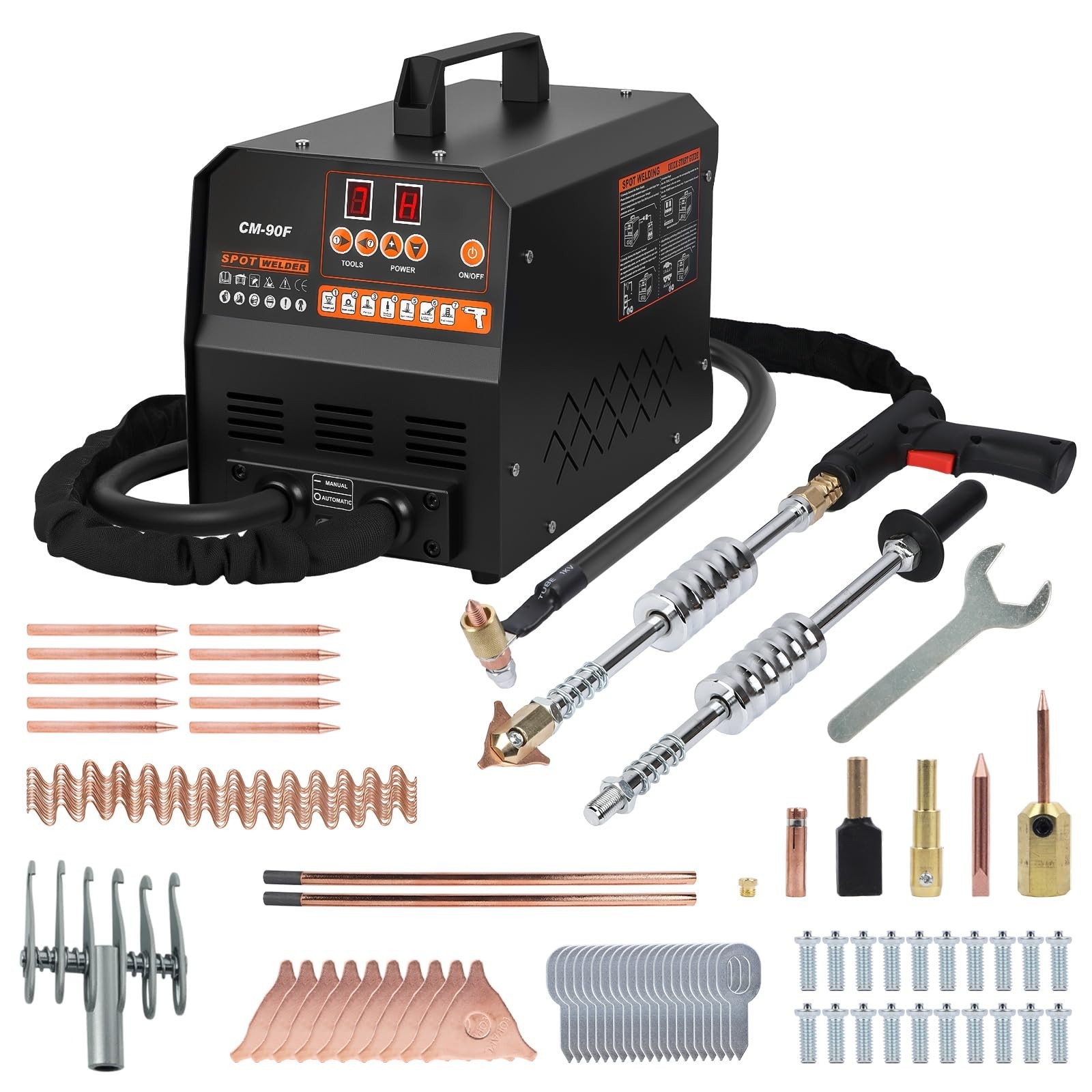 Stud Welder Dent Puller, 3.5KW Spot Welder Dent Puller Machine 110V 4200A, 7 ...