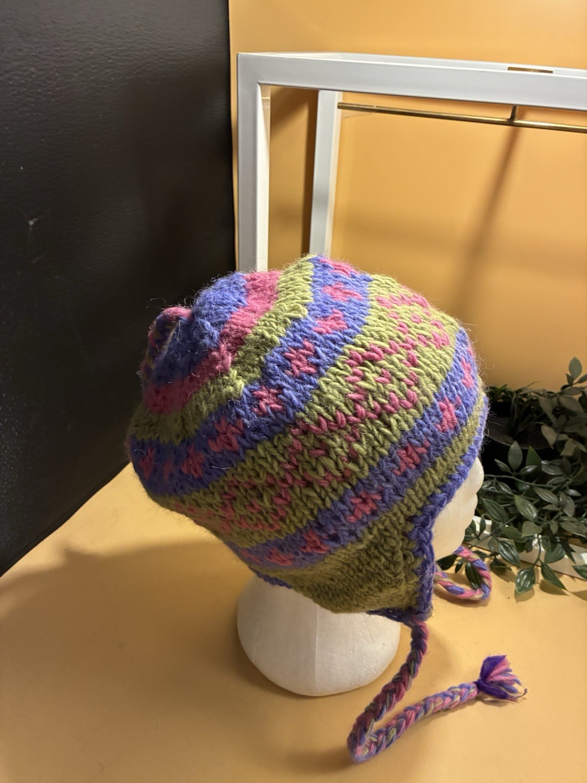 Peruvian Style: Funky Colours mix soft wooly hat