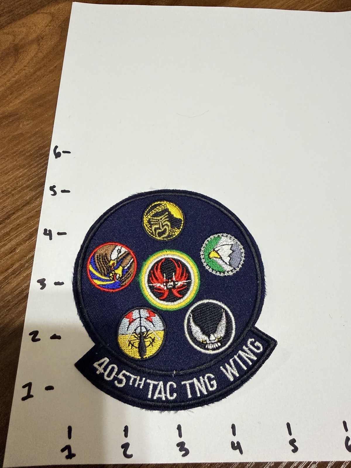 USAF GAGGLE 405TH TAC TNG WING SQUADRON PATCH (Read Description)