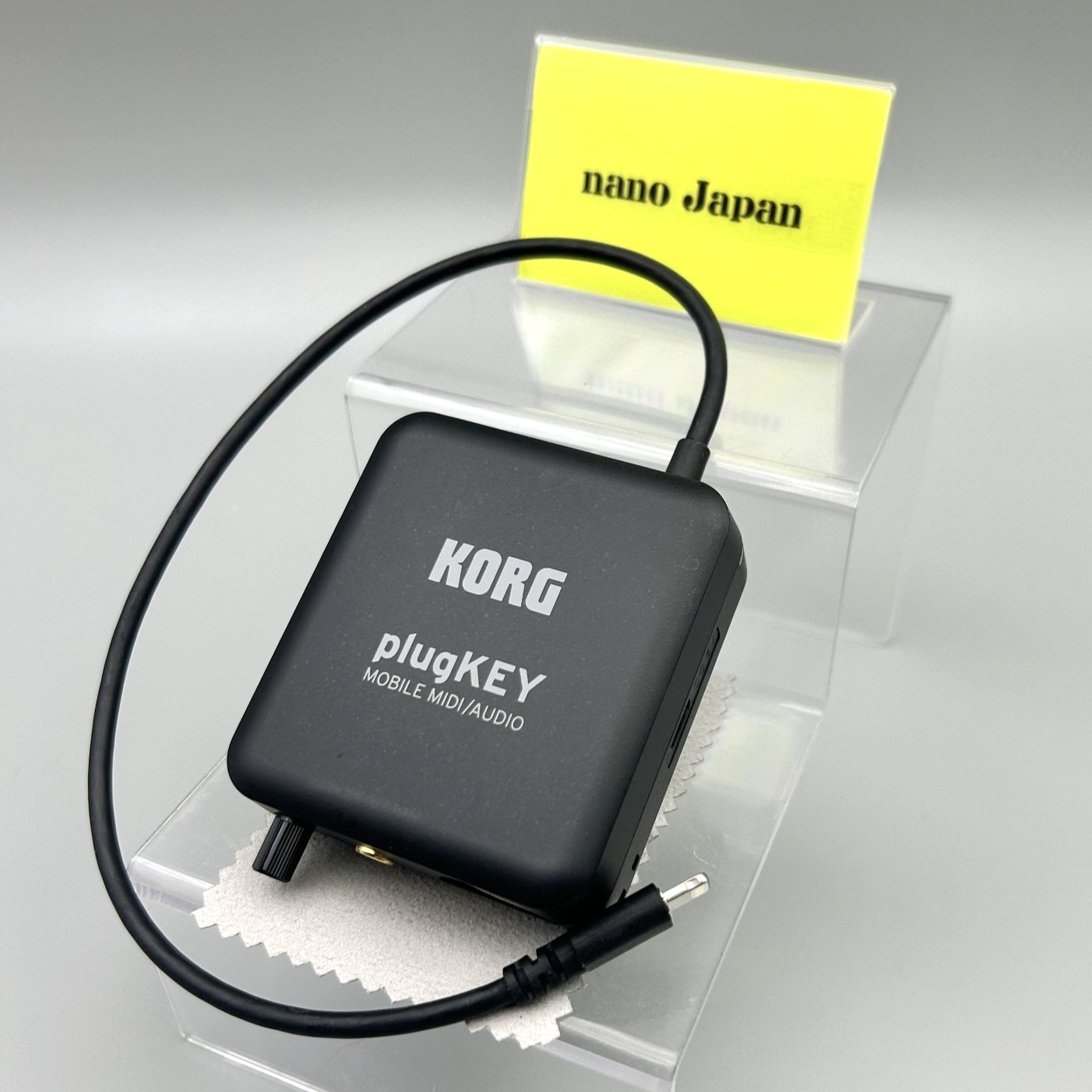 Korg PlugKey Mobile MIDI Audio Interface iOS iPhone iPad Lightning Black Used