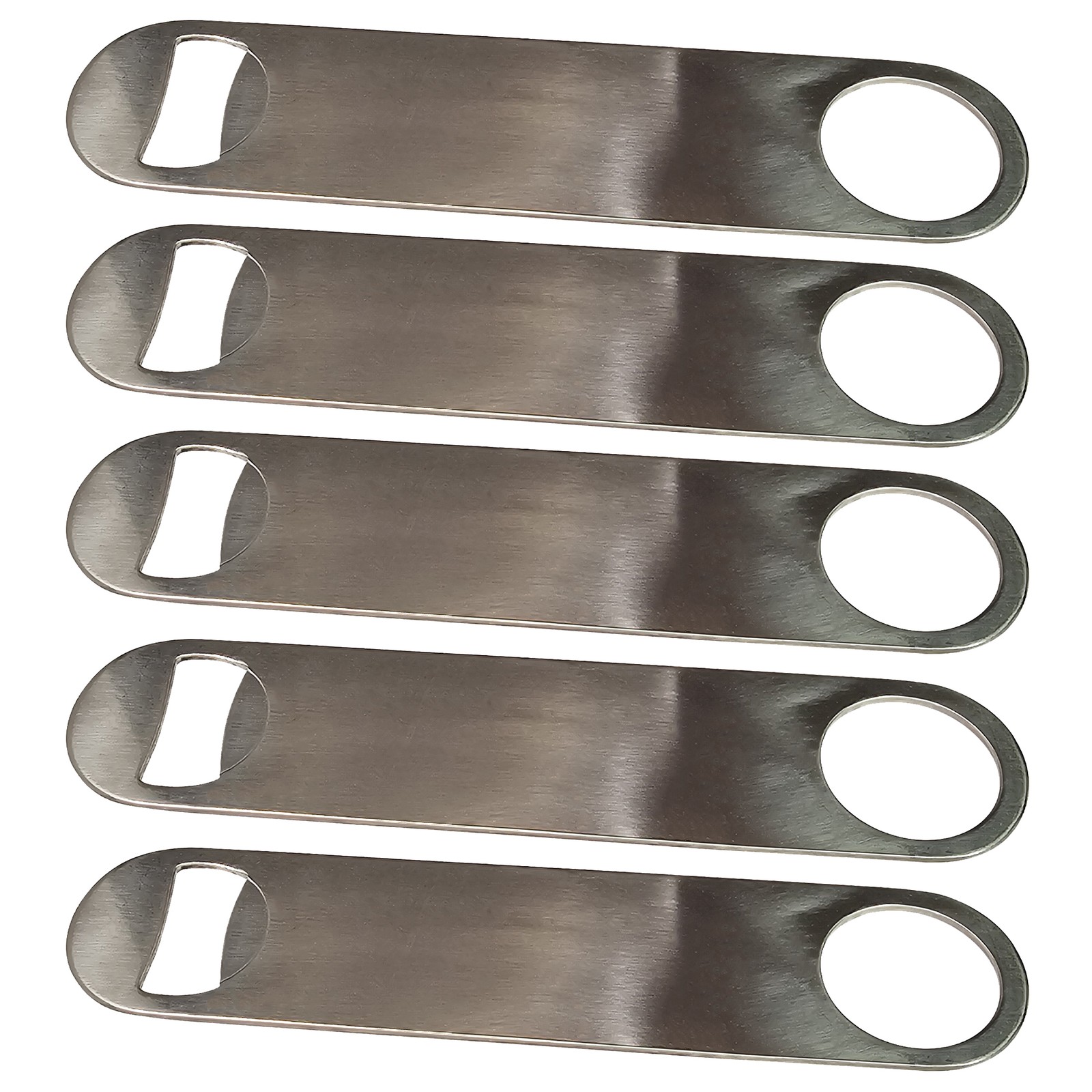 Home Brew Ohio Barware Stainless Steel Heavy Duty Bottle Opener (Set of 5)