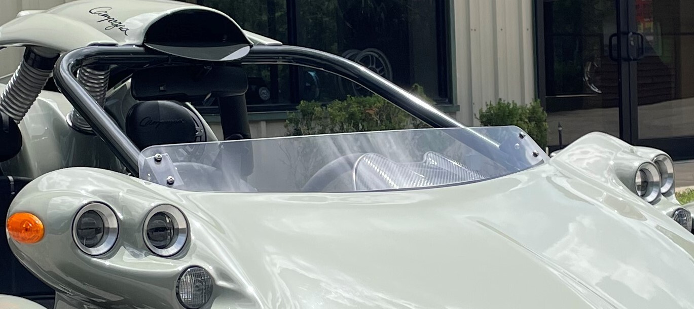 Clear Short Replacement Campagna T-Rex Wind Deflector - Fits All Years