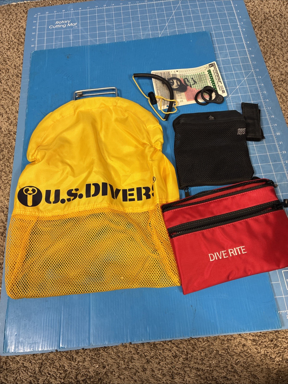 Dive Rite Organizer, U.S.Divers Mesh Catch Bag, UTC Storage Bag Excellent