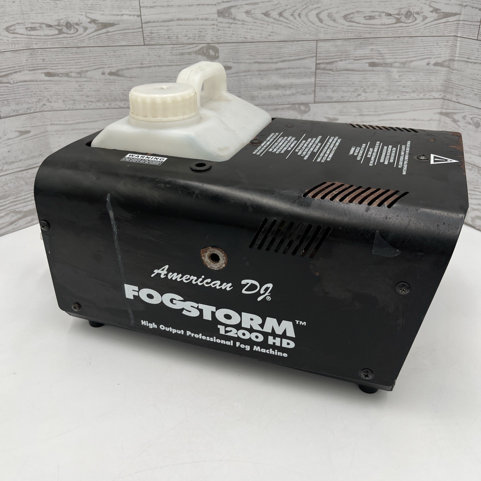 American DJ Fog Storm 1200HD Fog Machine –1200W –FOR PARTS / REPAIR–POWERS ON
