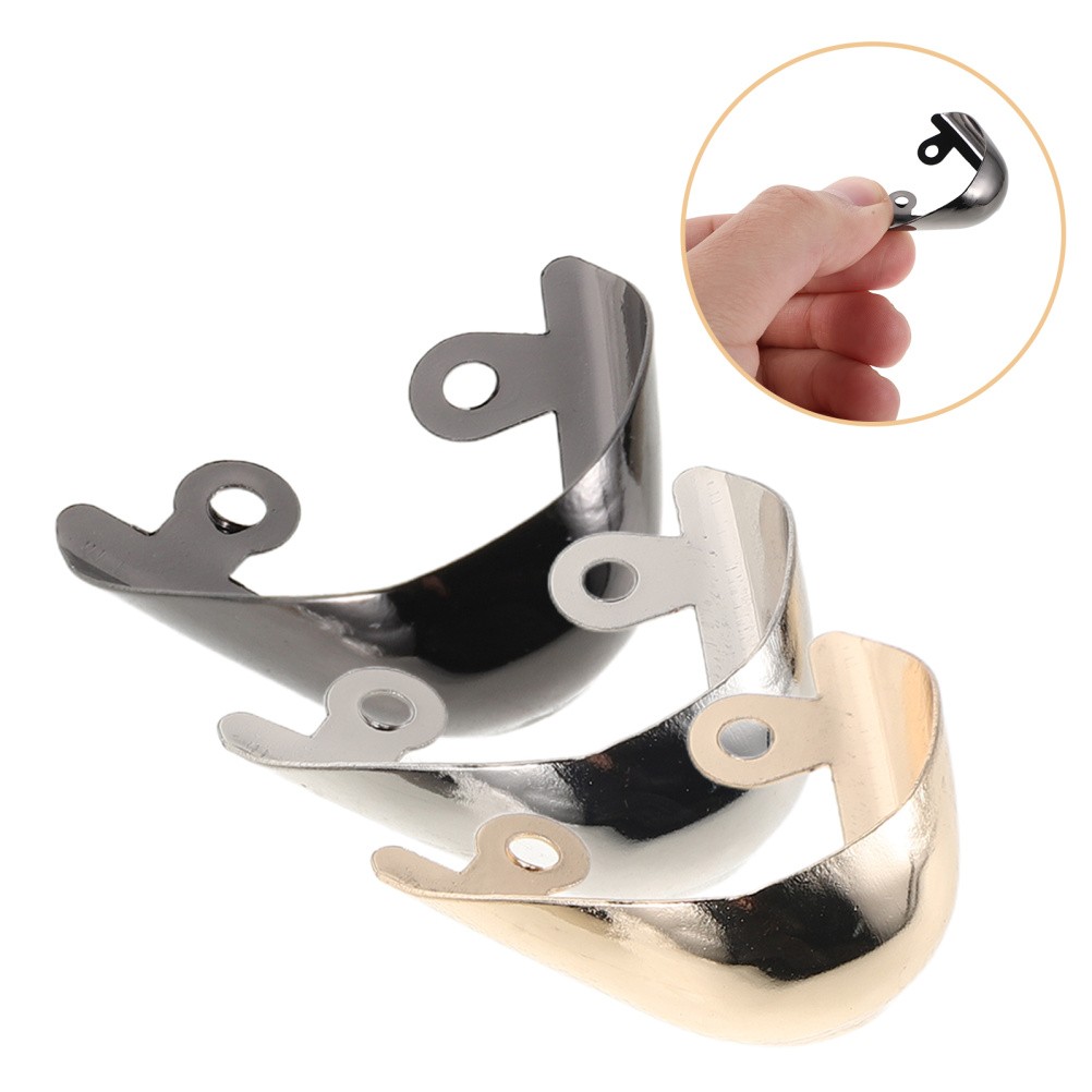 3 Pairs Reusable Metal Heel Protector Caps for Pointed High Heels