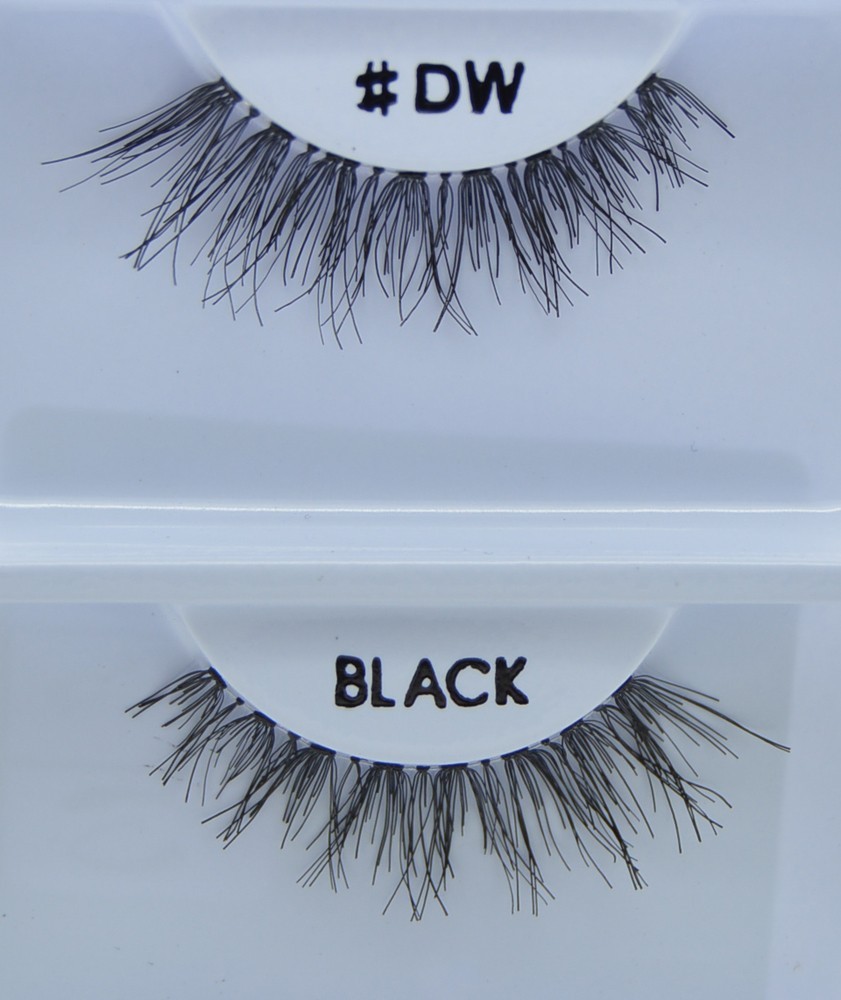 6, 12 Pairs #DW Creme Eyelashes 100% Human Hair Eyelashes