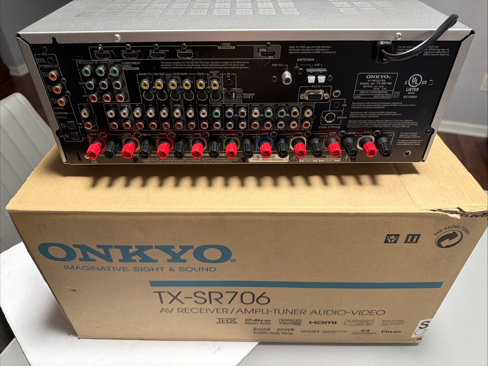 ONKYO TX-SR706 High Power AV Receiver