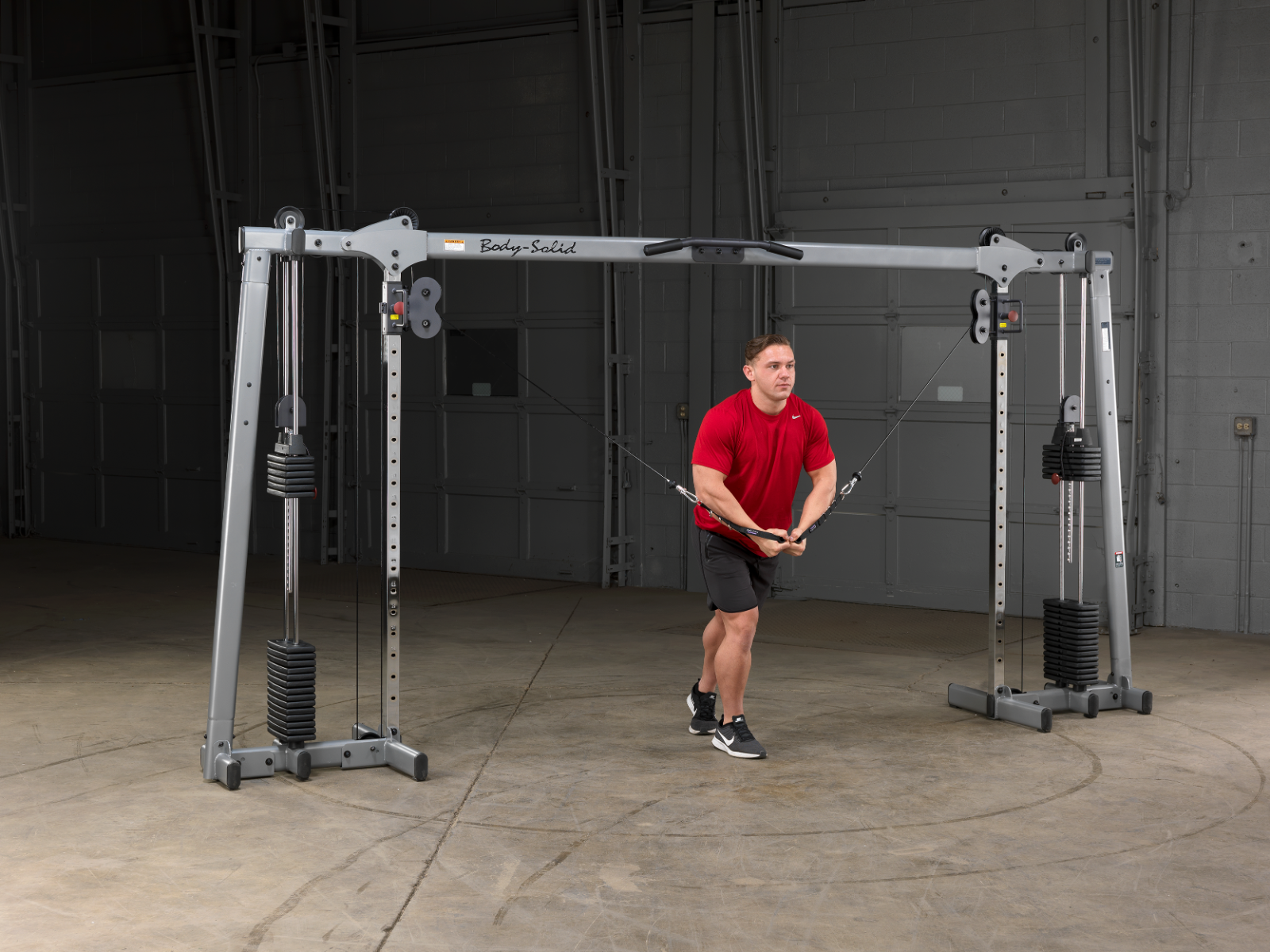 Body Solid Deluxe Cable Crossover GDCC250 Selectorized Home Gym Exercise Station