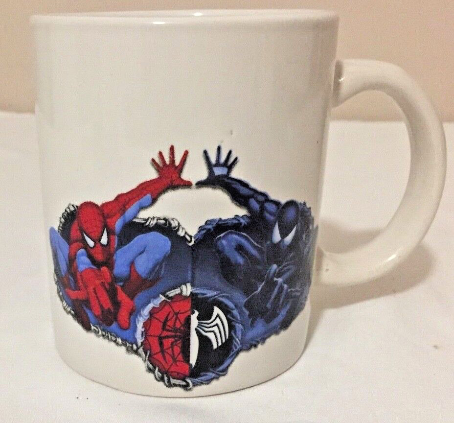 SPIDERMAN ceramic coffee MUG 4"H 2008 by Sherwood #1