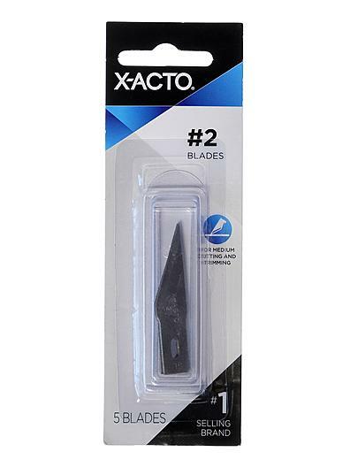 X-Acto No. 2 Large, Fine Point Blades - carded pack of 5  - [PACK OF 12]