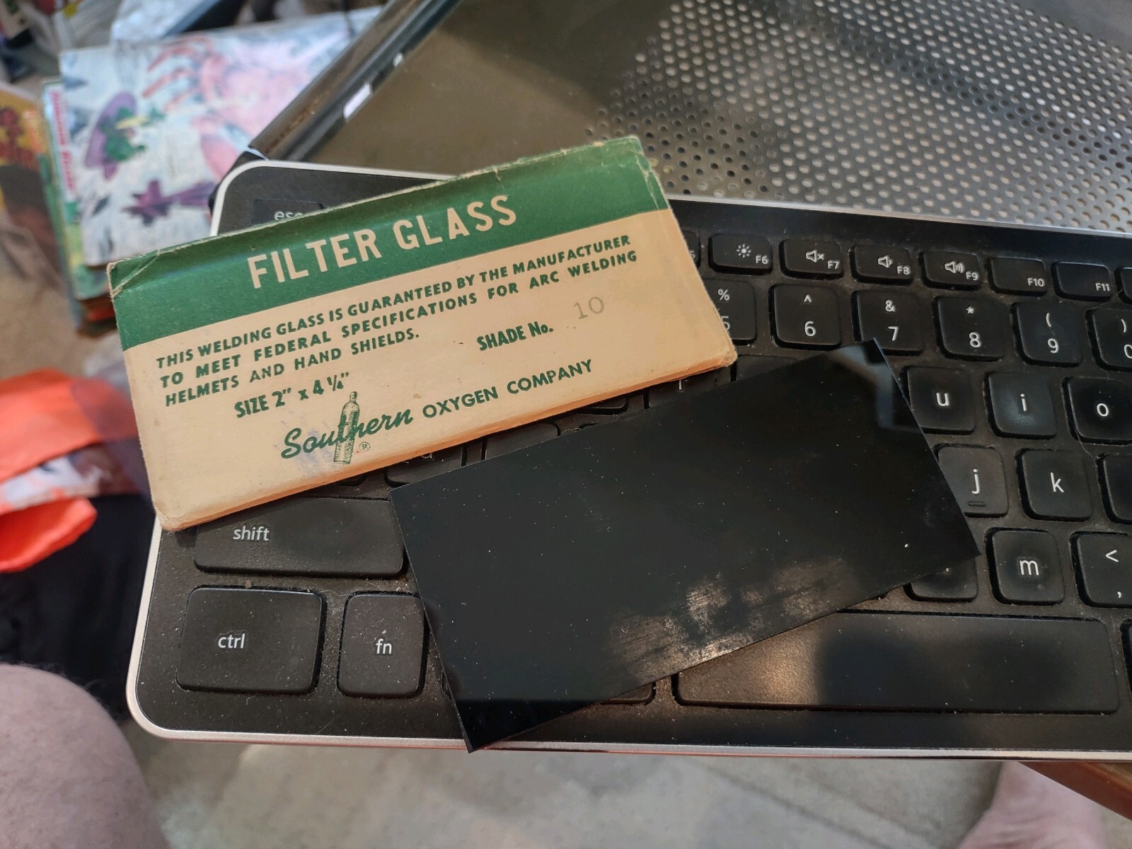 Old Filter Welding Glass by Southern Oxygen Co. with Original Envelope
