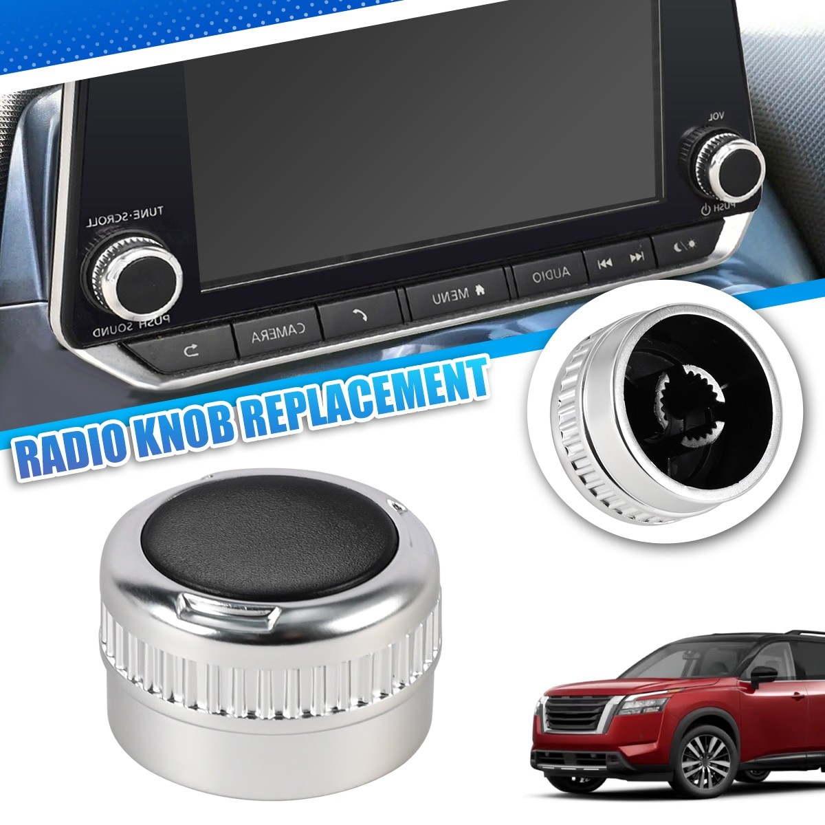 Radio Stereo Control Tuner Knob Button Volume Switch For Nissan Pathfinder 2021+