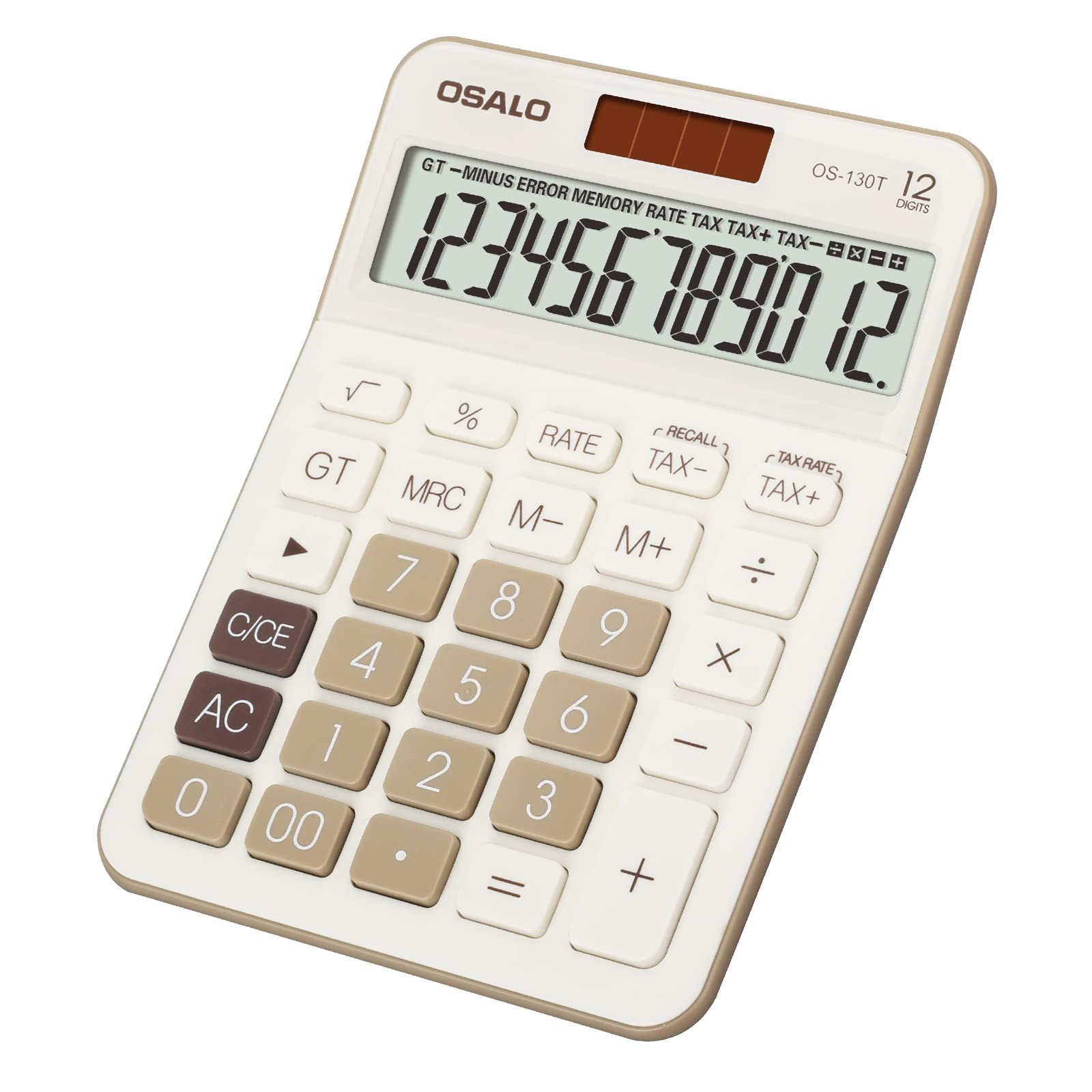 Pendancy 12 Digit Office Calculator Desktop with Tax+/- for Advanced Tax Calc...