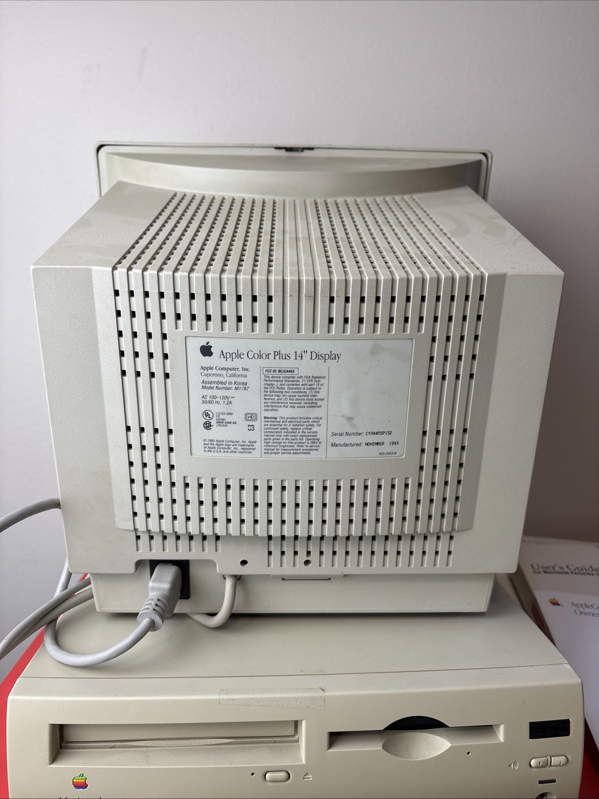 1995 Apple Macintosh Performa 6200CD PowerPC In Box WORKS