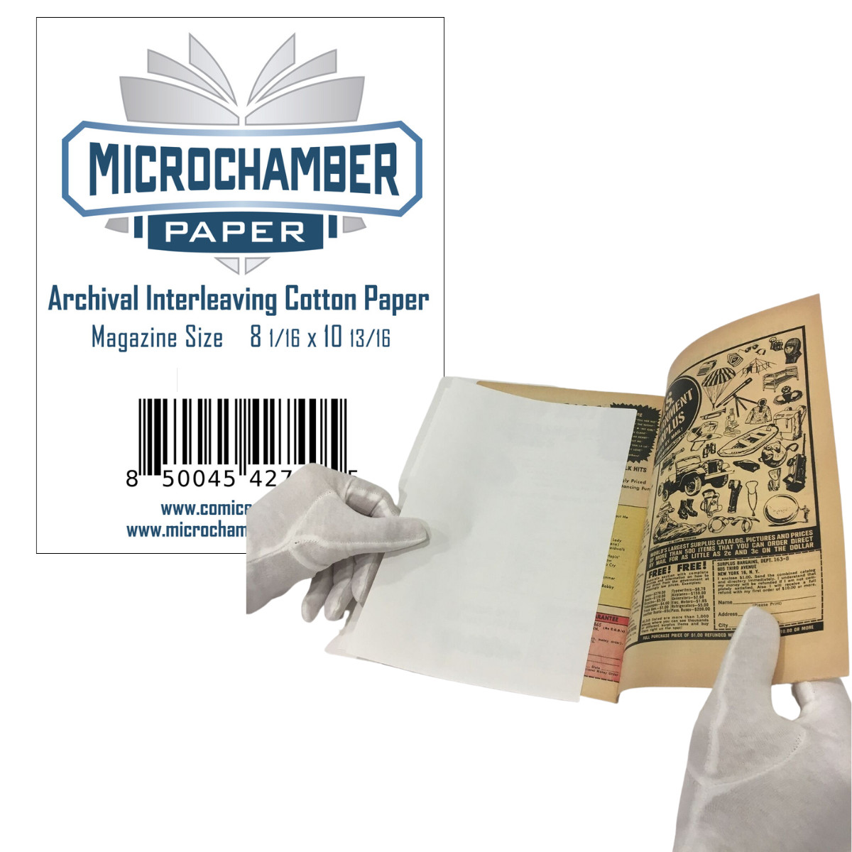 MicroChamber Paper 50 Magazine Comic Book Archival Sheets Acid-Free Preservation