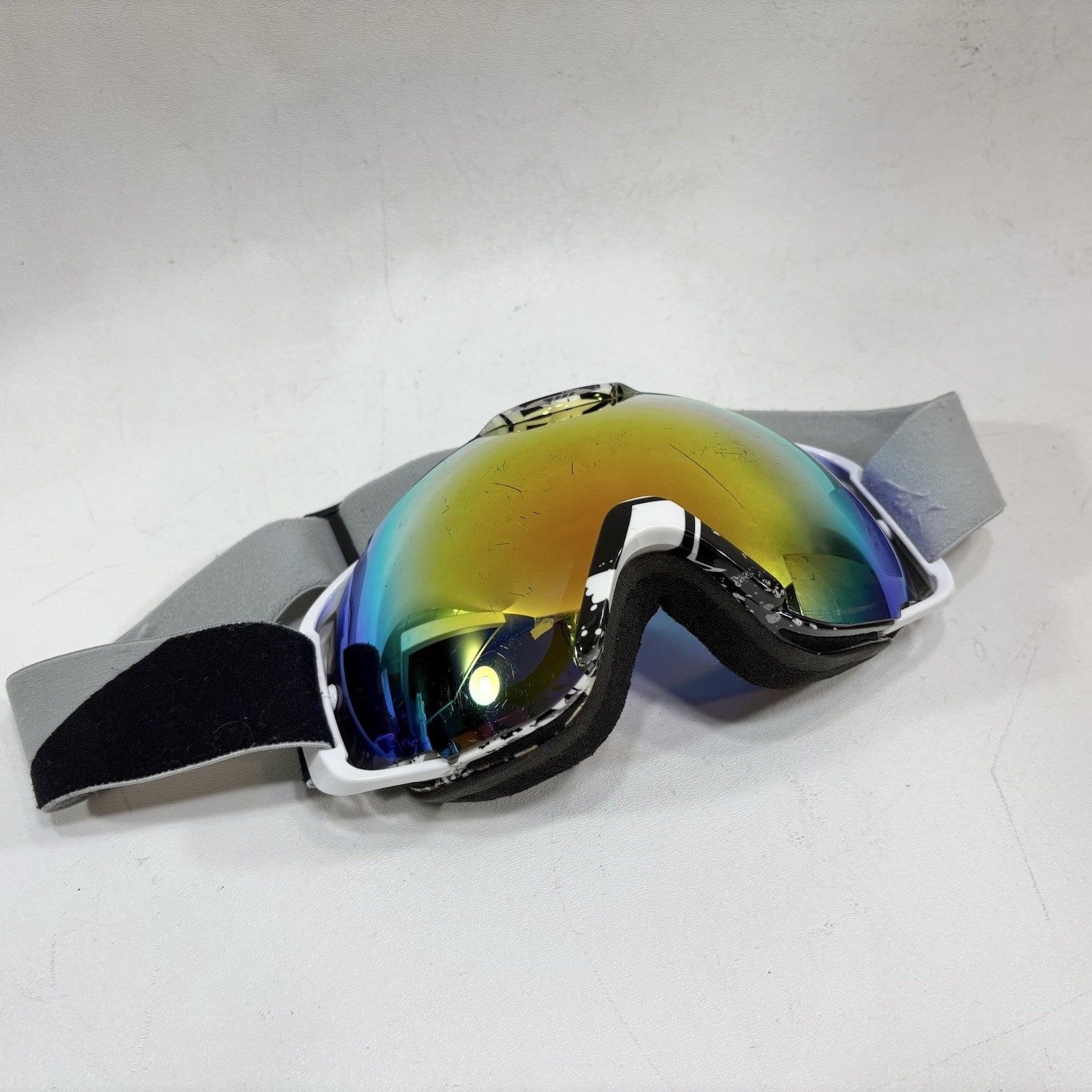 *READ* Mirror Photochromic Anti-Fog Ski Snowboarding Goggles Orange Color Lens