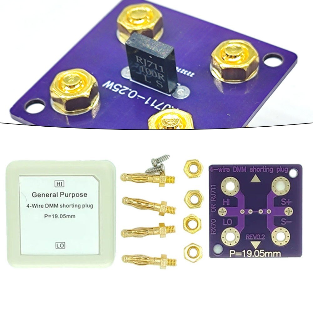 Essential For DMM Accessory 4 Wire Resistance Calibration Socket Assembly