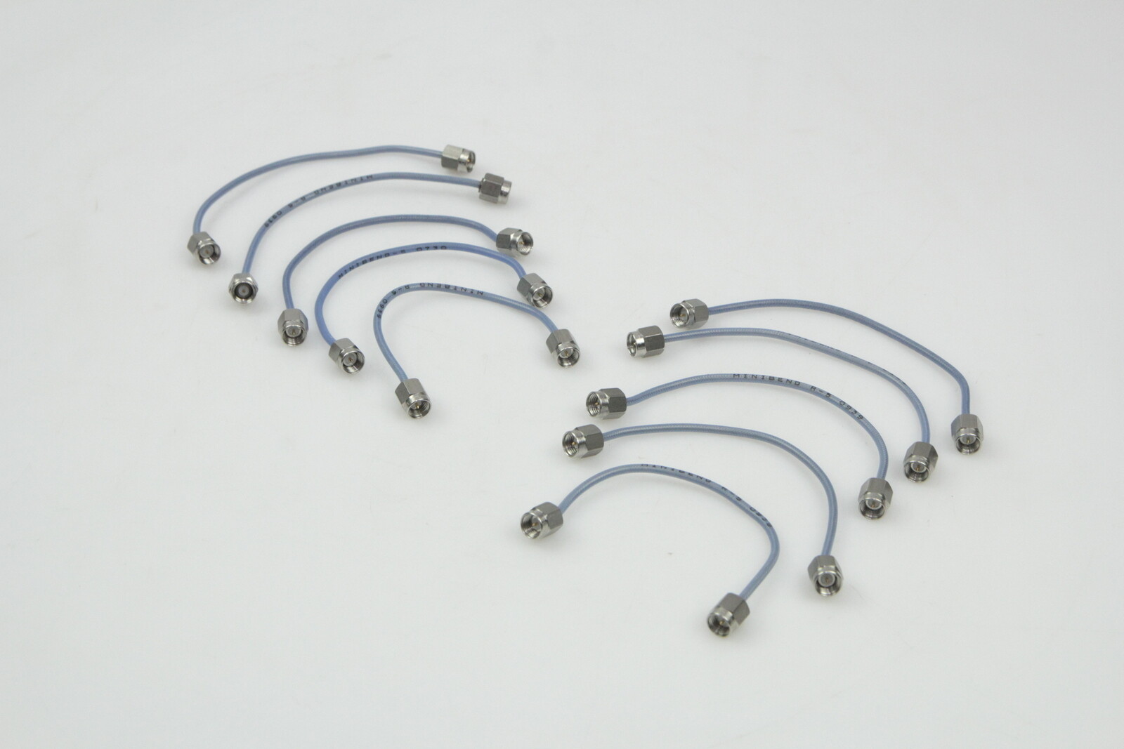 LOT OF 10 HUBER SUHNER Astrolab MINIBEND R-5  SMA MALE TO SMA MALE 12 cm