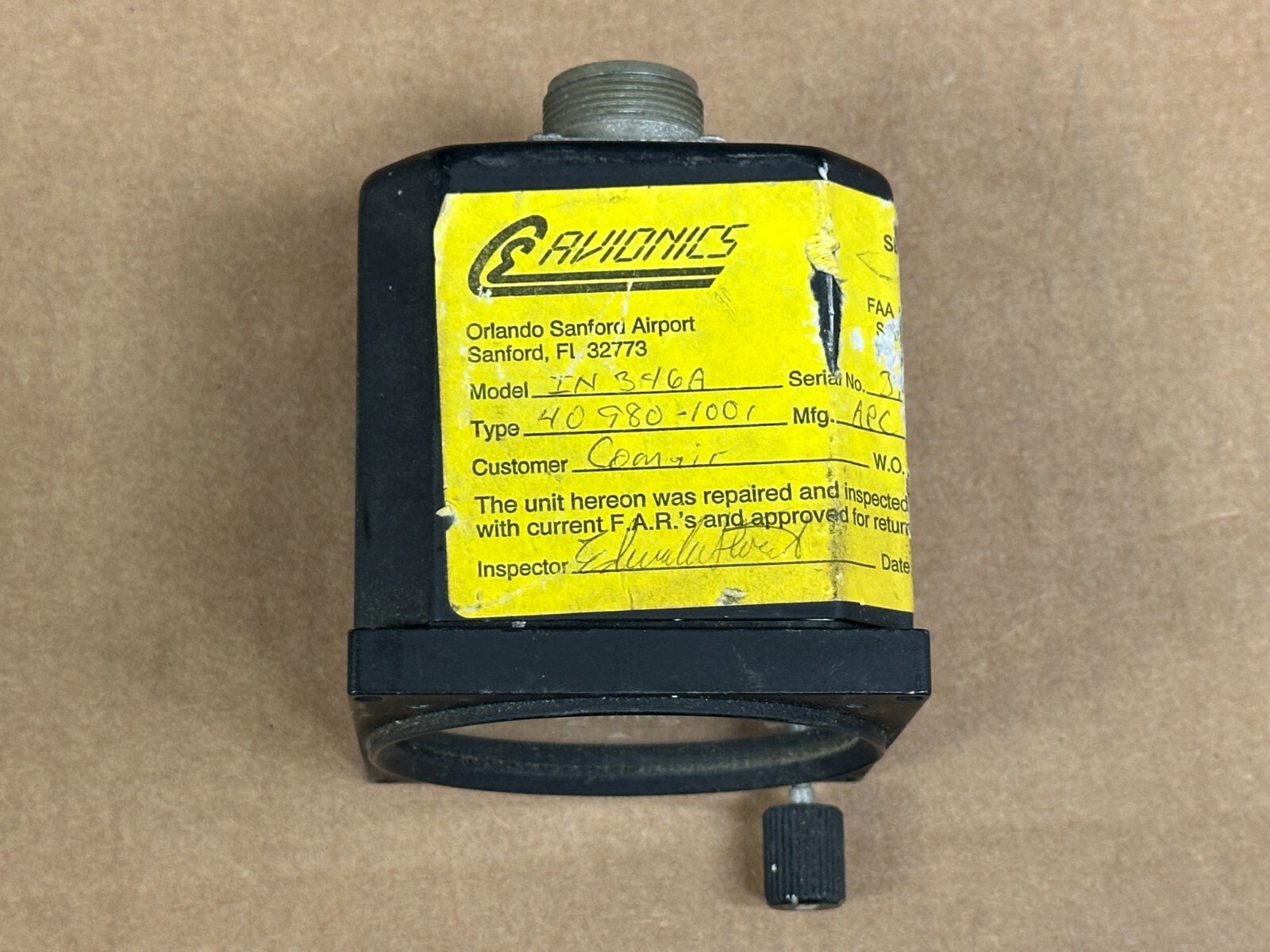 ADF Indicator P/N 40980-1001 As Removed