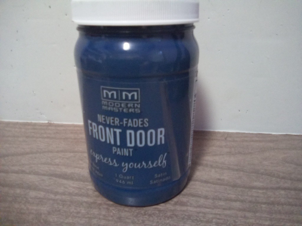 MM Modern Masters Never Fades Front Door Paint 1 Quart Serene Blue Satin