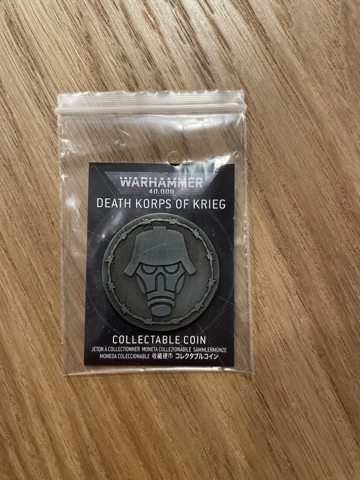 Warhammer 40k Collectible Monthly Coin Astra Militarum Death Korps of Krieg