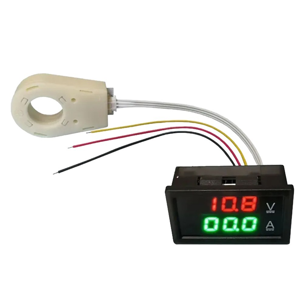 High Accuracy Hall Digital Voltmeter Ammeter Dual Display DC0300V 50A400A
