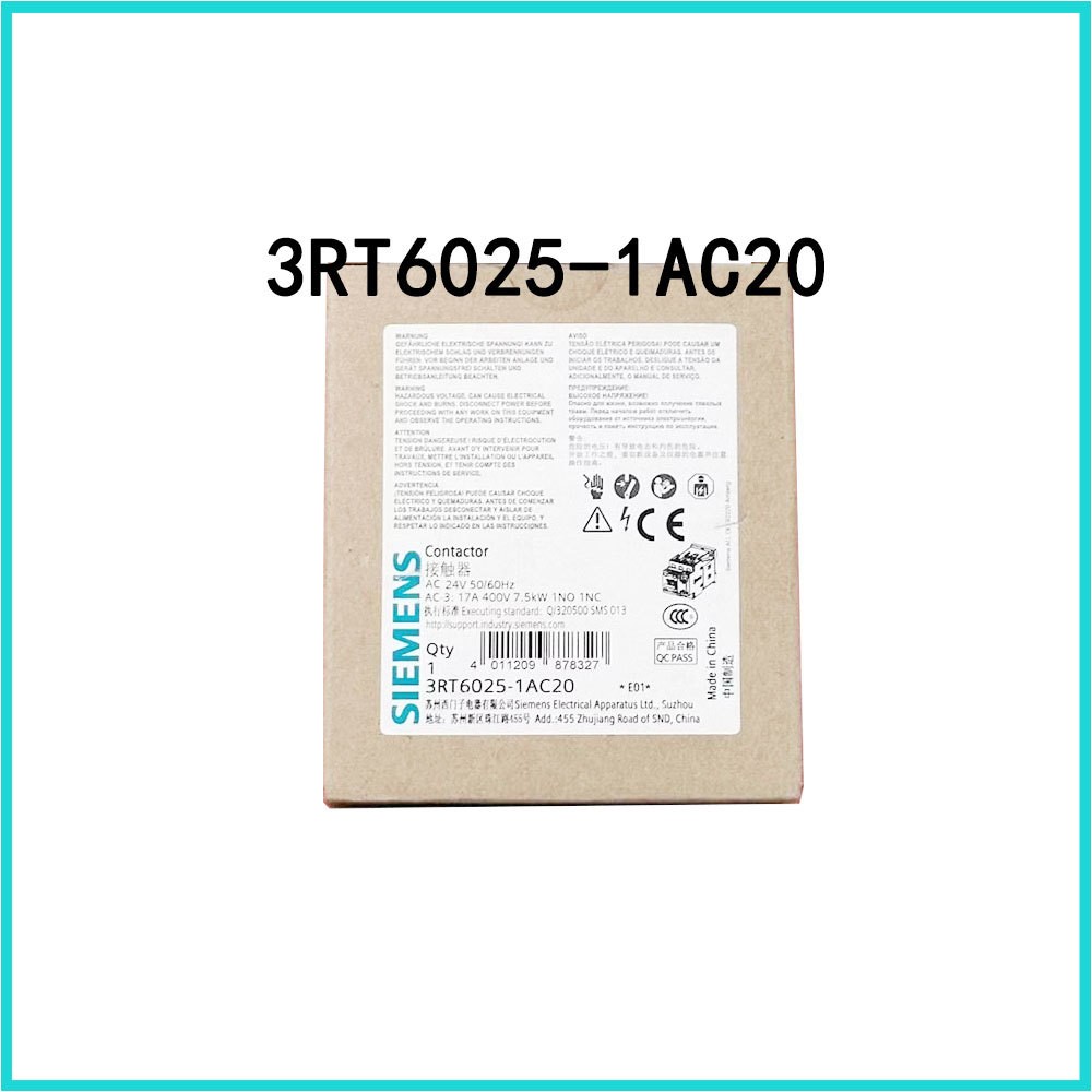 New SIEMENS Contactor 3RT6025-1AC20 3RT6025-1AN20 3RT6025-1AG20 free Shipping