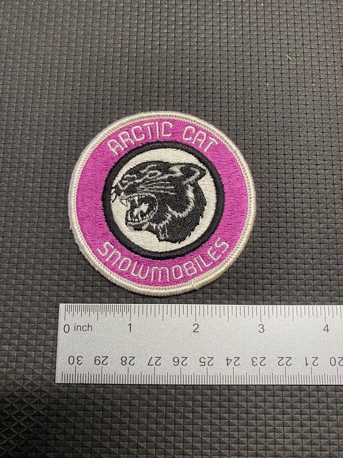 Vintage 1970's Arctic Cat Snowmobile Jacket 3” Patch Badge Snowsuit Uniform
