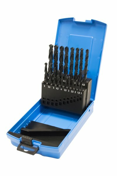 Presto 19 Pce. HSS Drill Set 1 - 10mm x 0.5mm in sturdy index Case