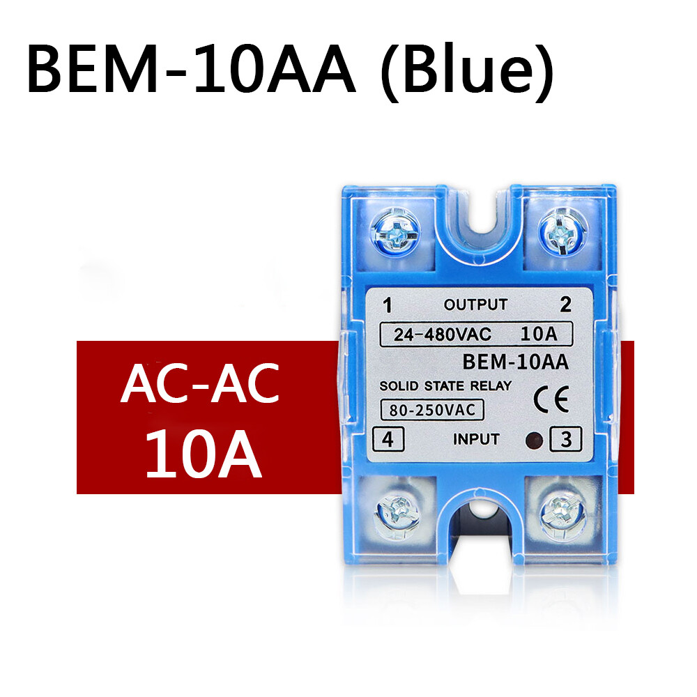 10-100 Amp Single Phase BEM Solid State Relays Module AC 80V-250V to AC 24V-480V