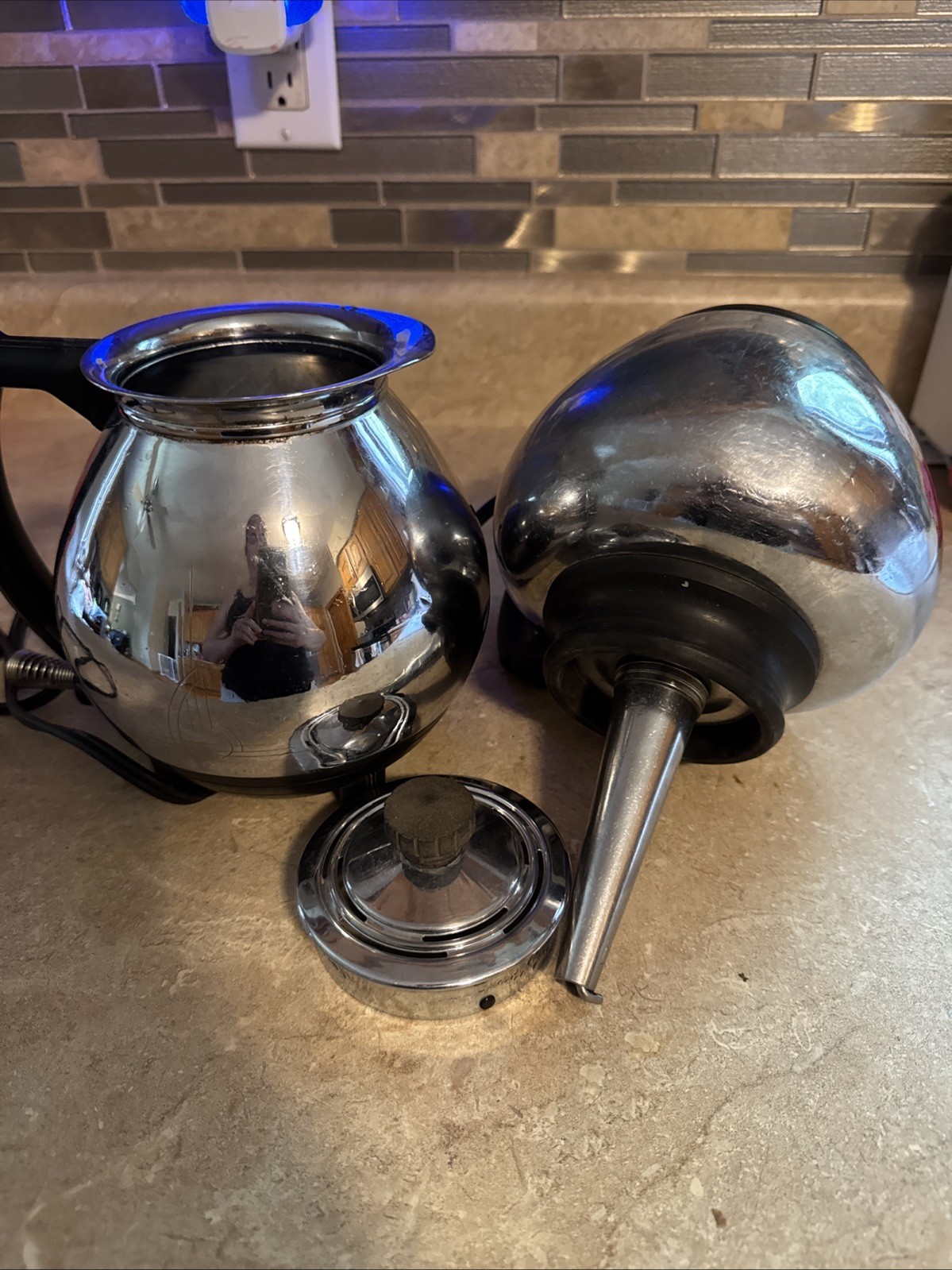 Vintage Sunbeam Coffee Master Electric C30C Vacuum Siphon Coffee Maker Heats