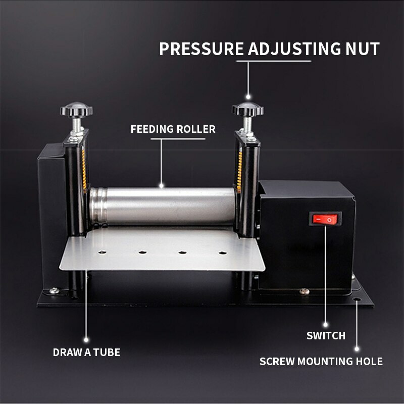 220V Electric Leather Shoulder Strap Rolling Machine Strip Pulling Laminator