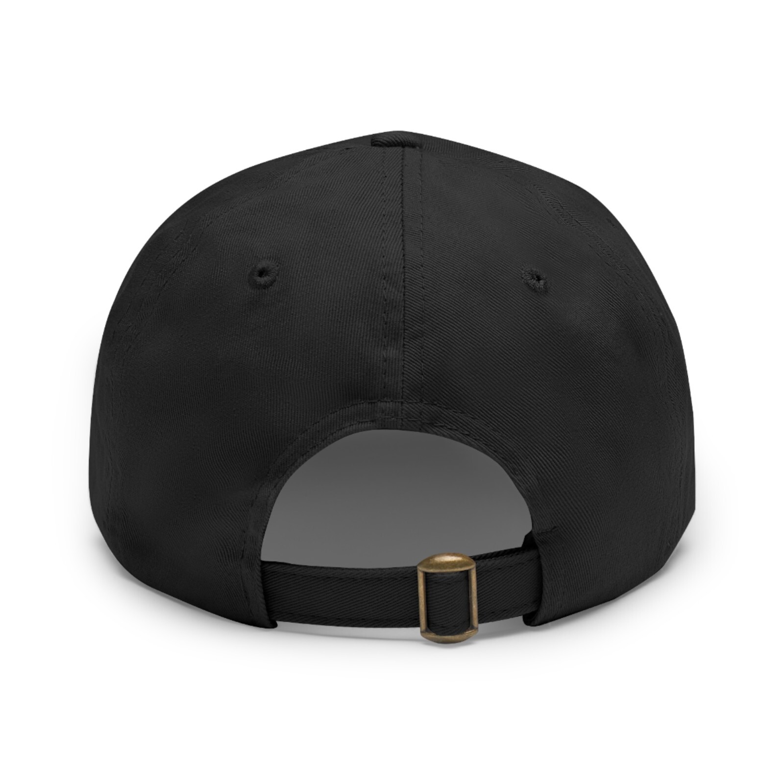 Austin Retro Classic Car Black Printed Adjustable Dad Hat with Leather Patch