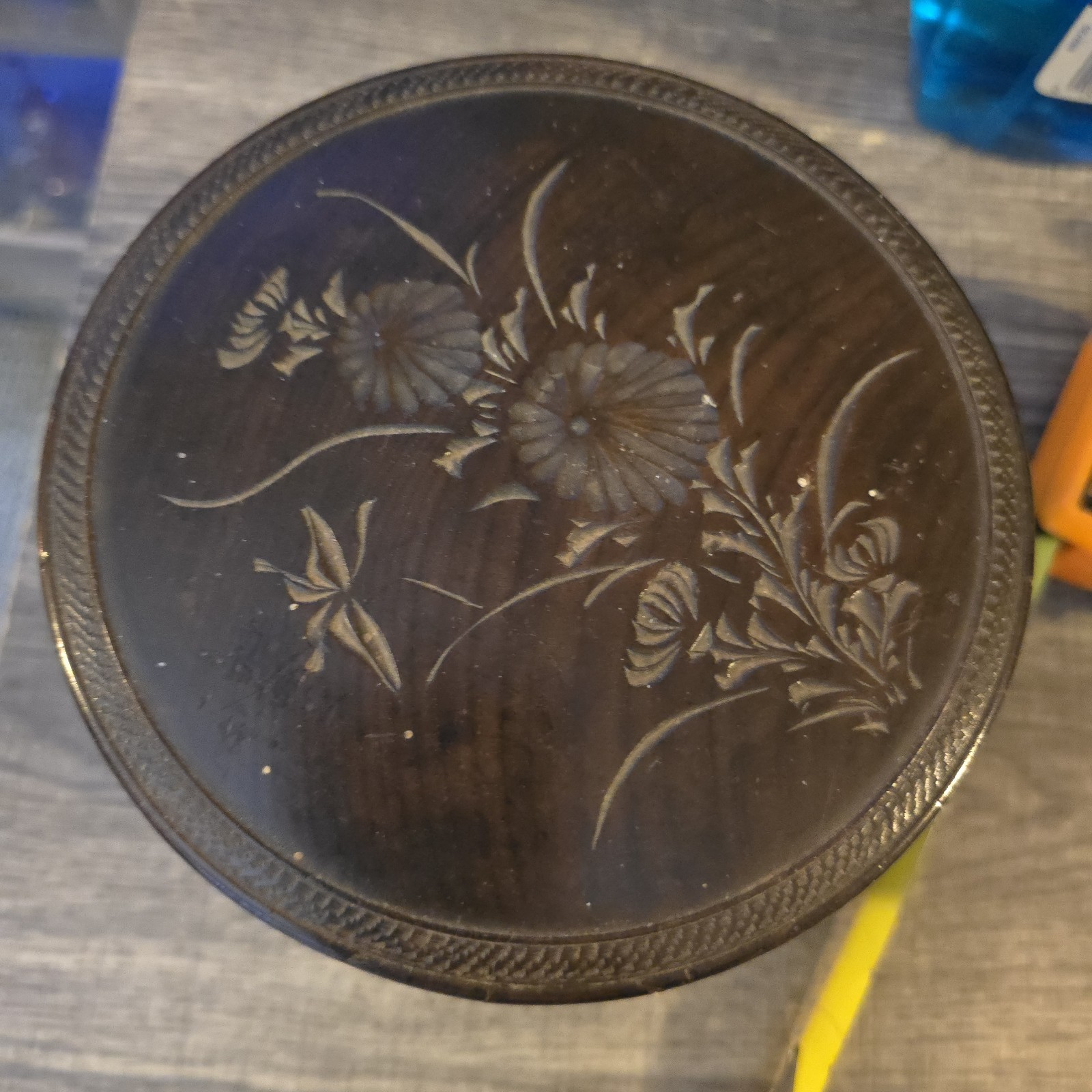 antique round cigarette dispenser Rare Find