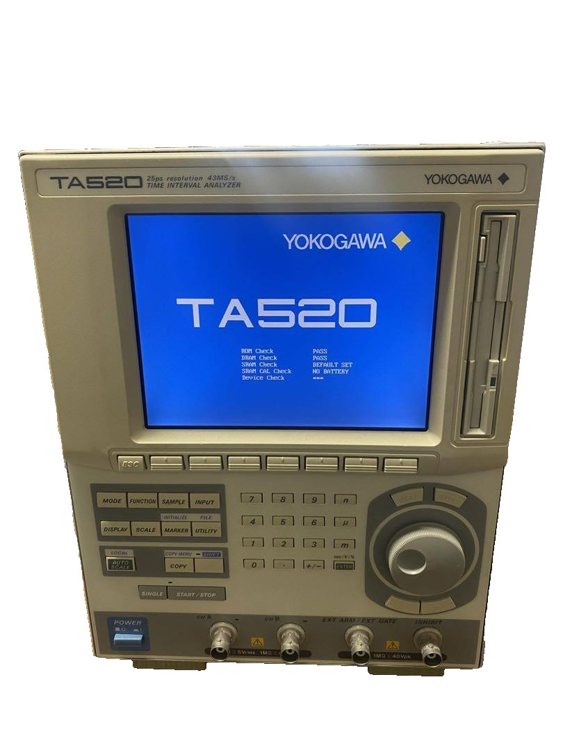 Yokogawa TA520 Time Interval Analyzer 200MHz 43MS/s 25ps Resolution Tested