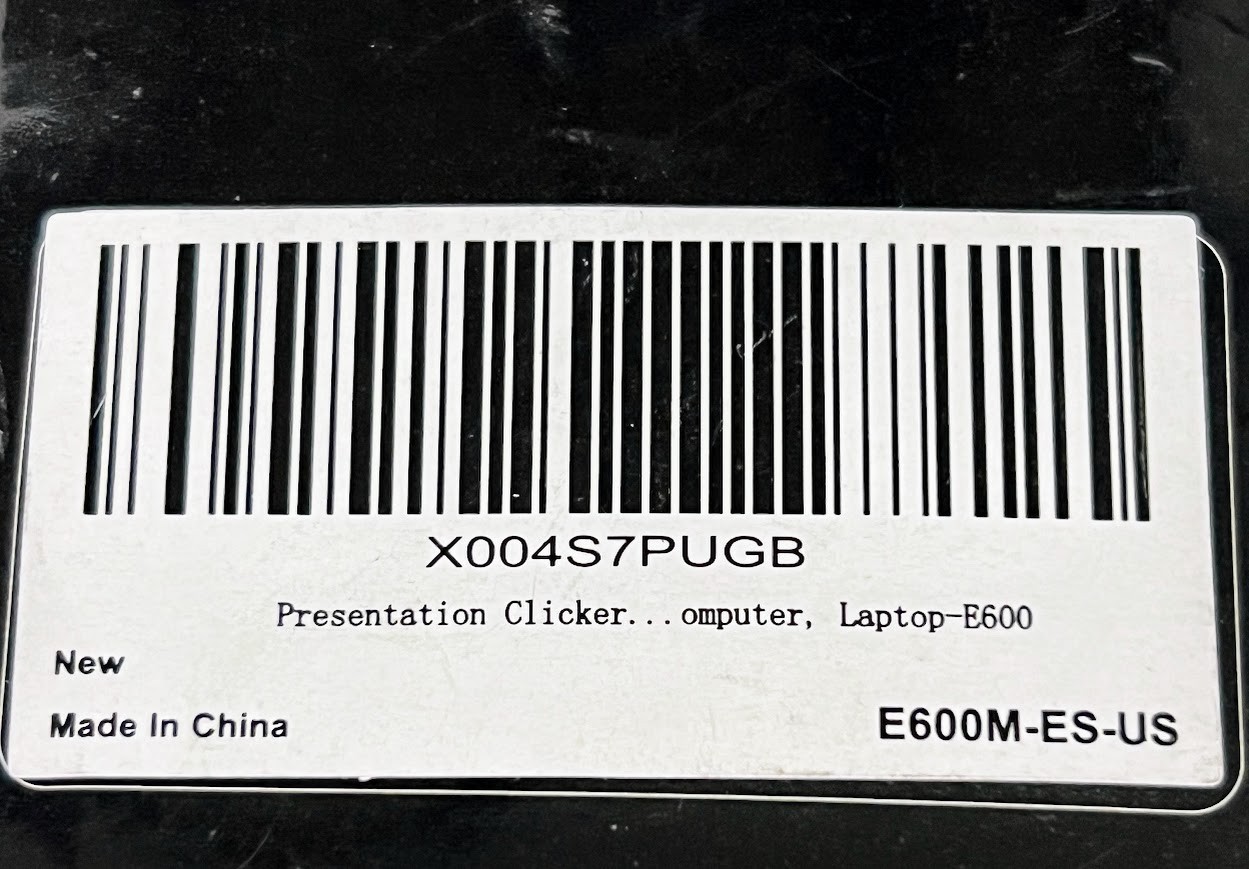 E600M-ES Wireless Presenter Remote PowerPoint Clicker USB Presentation