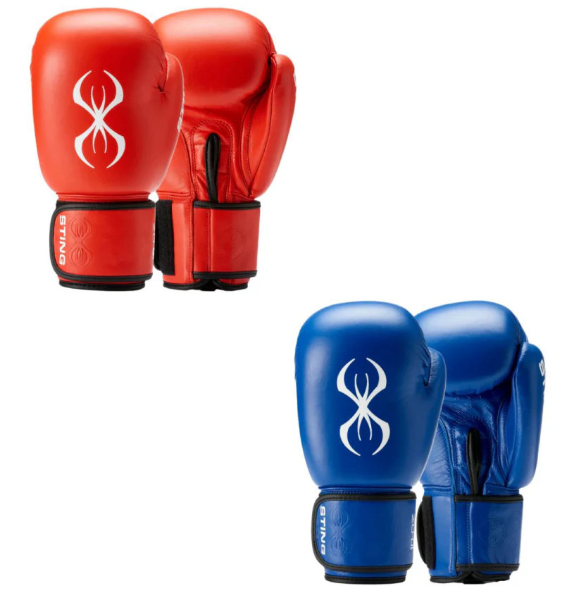 Sting Competition Approved Boxing Gloves + Headguard Combo